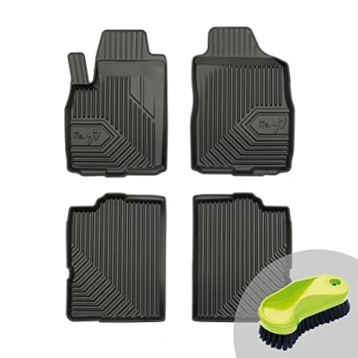 Abbildung von FROGUM No.77 Gummimatten Ganzjahresset von Auto Fußmatten Autofussmatten für FIAT Panda II 2003 2012 Langlebiges TPE Material