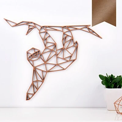 Abbildung von KLEINLAUT 3D Origami, Faultier, 30 x 25,2 cm (L), Kupfer
