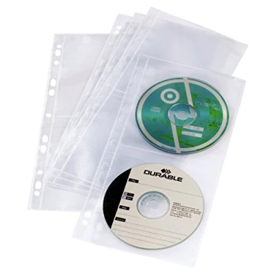 Abbildung von Durable CD/DVD Cover light S für A4 Ablage mit Universallochung VE=5 H
