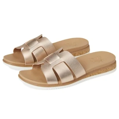 Abbildung von Skechers Pantolette flach, Damen, Größe: 38, Rosé goud Schuhe