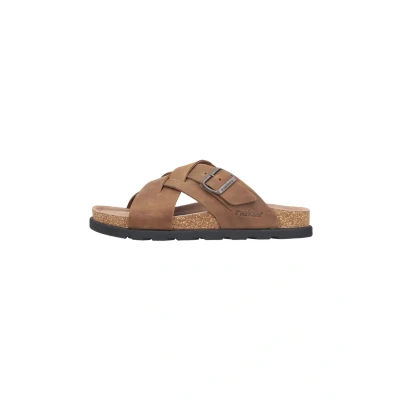Abbildung von Rieker Pantolette flach, Herren, Größe: 41, Braun Schuhe