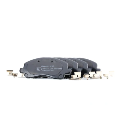 Abbildung von BREMBO P 18 001 Bremsbelagsatz mit akustischer Verschleißwarnung Zubehör JEEP: Patriot, Compass, DODGE: Avenger Limousine, Caliber