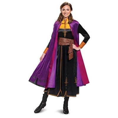 Abbildung von Disney Frozen 2 Deluxe Anna Damen Kostüm, Schwarz, XL