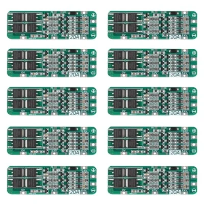 Abbildung von AEDIKO 10pcs 3S 20A BMS 18650 Li ion Lithium Battery Charger Module Protection Board PCB 11.1V 12V 12.6V Over Discharge/Over Current