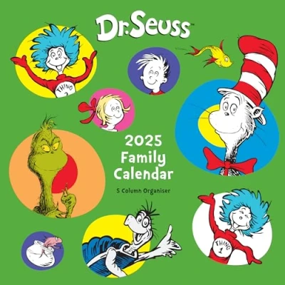 Abbildung von Dr Seuss Quadratischer Familienkalender 2025