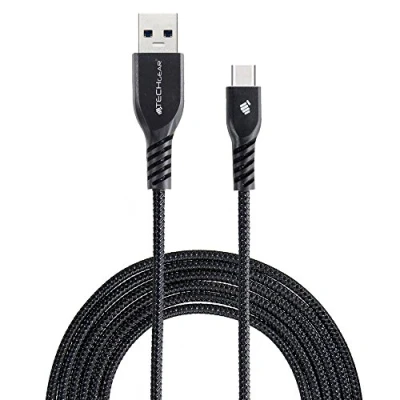 Abbildung von TECHGEAR USB C Kabel [2 Meter] Typ geflochtene Schnur Ladekabel und Synchronisation für Samsung Tab A8 10,5 S8, Active Pro, S7/S6 Lite/S7 FE, Lenovo M10 HD, TECLAST M40 Pro