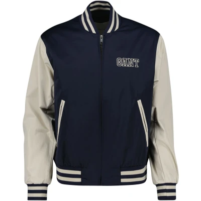 Abbildung von GANT Light Varsity Jacket Bomberjacke, Herren, Größe: Large, Evening blue