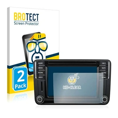 Abbildung von BROTECT (2 Stück Schutzfolie für Volkswagen T6 2015 Discover Media Plus 6.33&quot; Displayschutz Folie Ultra Klar