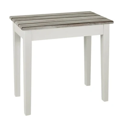 Abbildung von HAKU Möbel Beistelltisch maritimo Kiefer, weiß, MDF Maße: B 56 cm x H 52 T 30 cm, Style: Coastal Furniture