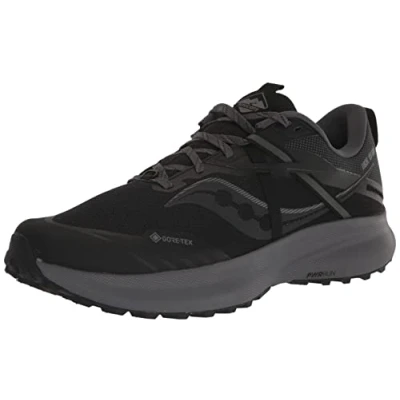 Abbildung von Saucony RIDE 15 TR GTX Laufschuh Trail, Herren, Größe: 43, Black/charcoal Schuhe