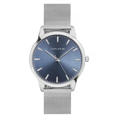 Abbildung von Carlheim Uhr, Herren, Größe: One Size, Silver/blue