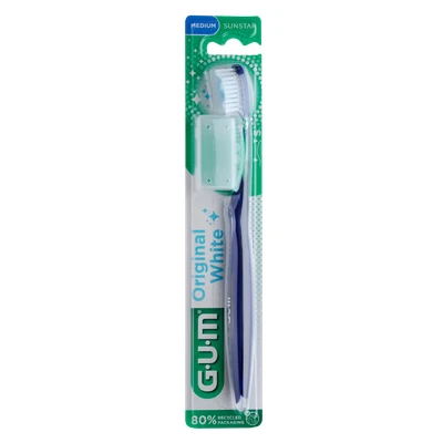 Abbildung von GUM Original White Zahnbürste medium 1 St