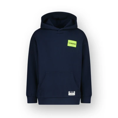 Abbildung von Vingino Boys Sweater Hoody Basic Logo in Color Midnight Blue Size 12