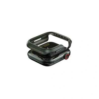 Abbildung von Apple Watch 44 mm Bumper Uniq Valencia Dunkelgrün Aluminium Smartwatch Hüllen