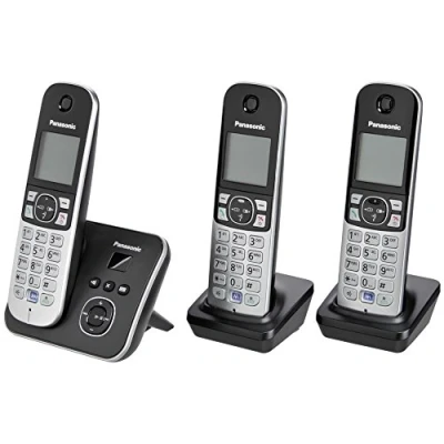 Abbildung von Panasonic TG6823G Trio Schnurloses DECT Telefon (Mobilteile: 3, mit Anrufbeantworter, Nachtmodis, Freisprechen)