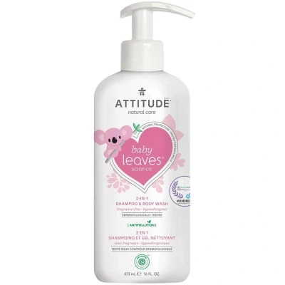 Abbildung von Attitude Baby Leaves 2 in 1 Shampoo Parfümfrei 473ml