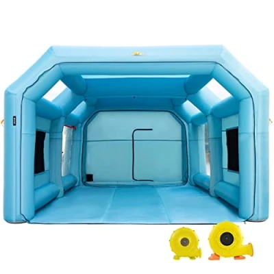 Abbildung von VEVOR Aufblasbare Spritzkabine Autolackierzelt 23x13x8ft Filtersystem 2 Gebläse