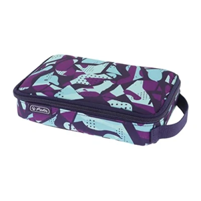 Abbildung von Herlitz Schüleretui Faulenzer 2 Go Polyester 210x60mm CamoPurple