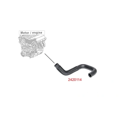 Abbildung von METZGER 2420114 Kühlerschlauch EPDM (Ethylen Propylen Dien Kautschuk) FORD: Focus 2 Kombi, Mk1 Schrägheck