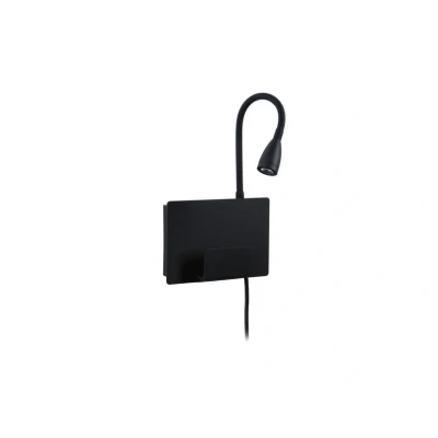 Abbildung von Paulmann 711.01 LED Wandleuchte Halina 2700K 200lm 230V 2,4W Schwarz matt