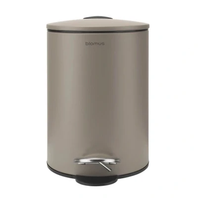 Abbildung von blomus Mülleimer Treteimer TUBO taupe braun