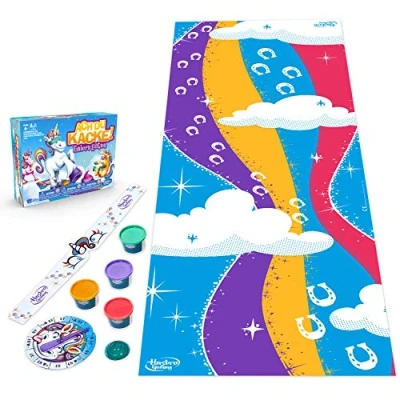 Abbildung von Hasbro Spielesammlung Ach du Kacke: Einhorn Edition, lustiges Kindergarten Kinderspie