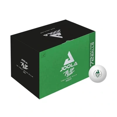 Abbildung von JOOLA 44287 Unisex Erwachsene Flip 40+ Tischtennisbälle, weiß, One Size