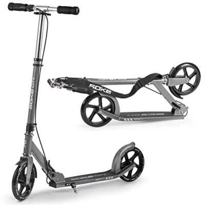 Abbildung von SOKE 1612 Cityroller Scooter Roller Tretroller Kickroller Kickscooter City (Grau)