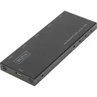 Abbildung von DIGITUS HDMI Splitter teilt ein Signal auf vier Displays 2.0 UltraHD 4K/60Hz HDR, HDCP 2.2 Ultra Slim Design Kaskadierung