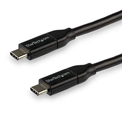 Abbildung von StarTech.com USB C auf Kabel mit 5A Power Delivery St/St 3m 2.0 IF zertifiziert Typ (USB2C5C3M)