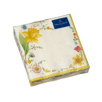 Abbildung von Villeroy &amp; Boch Spring Fantasy Cocktail Serviette Osterblüten 25cm