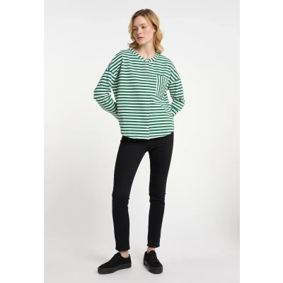 Abbildung von Dreimaster Sweatjacke, Damen, Größe: 42, Grün/weiss