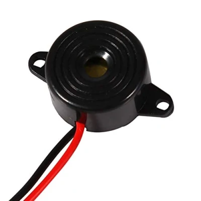 Abbildung von 3 24V Summer Piezo Elektronischer Ton Alarm Dauerton Kabellänge 100mm Durchmesser 23mm für Computer, Drucker, Fotokopierer, Alarmanlagen, elektronisches Spielzeug, Fahrzeugelektronik usw