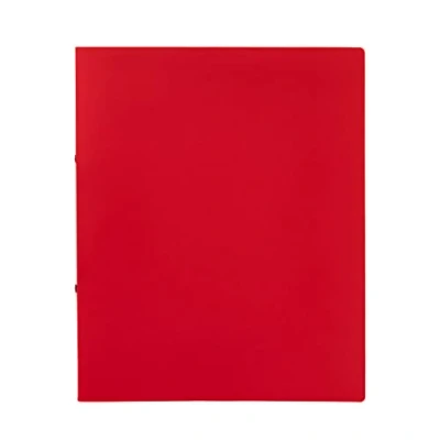Abbildung von Idena 10432 Ringbuch im Format DIN A4, 2 Ring Mechanik mit 16 mm Durchmesser, 20 Rückenbreite, rot, 1 Stück