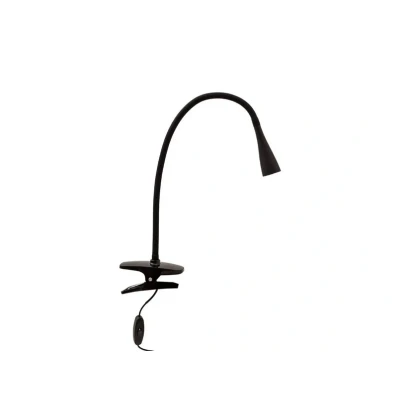 Abbildung von Lindby LED Klemmleuchte Baris, Höhe 44 cm, schwarz, 3000K