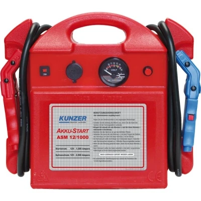 Abbildung von KUNZER ASM 12/1000 Batterieladegerät mit Starthilfe 12V 20Ah