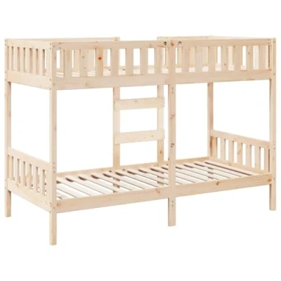 Abbildung von vidaXL Bett Etagenbett 75x190 cm Massivholz Kiefer