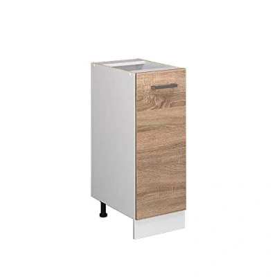 Abbildung von Vicco Apothekerschrank R Line, Sonoma/Weiß, 30 cm ohne Arbeitsplatte