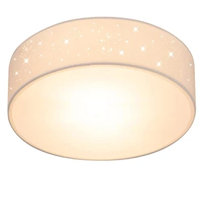 Abbildung von monzana Deckenleuchte, 30 cm, Leuchtmittel nicht inklusive, Sternenhimmel Rund Stoffschirm cm 1 Flammig E27 Modern