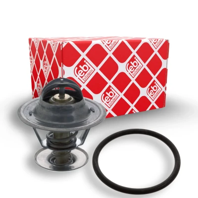 Abbildung von FEBI BILSTEIN 18290 Kühlwasserthermostat 80 mit Dichtring VOLKSWAGEN: GOLF 3, Polo II Schrägheck, 2