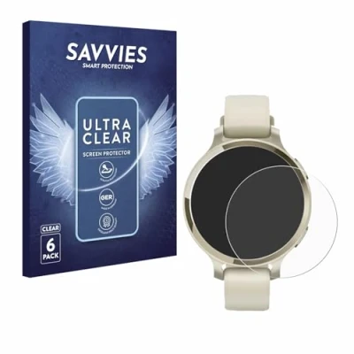 Abbildung von Savvies 6 Stück Schutzfolie für Garmin Lily 2 Active Displayschutz Folie Ultra Transparent