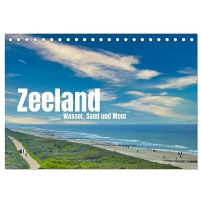 Abbildung von Zeeland Wasser, Sand und Meer (Tischkalender 2025 DIN A5 quer), CALVENDO Monatskalender
