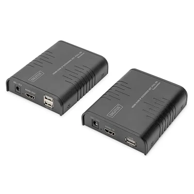 Abbildung von DIGITUS HDMI KVM IP Extender Set 1x Sender, Empfänger FullHD 1080p/60Hz Punkt zu Multipunkt 1.3 HDCP 1.4 Plug &amp; Play
