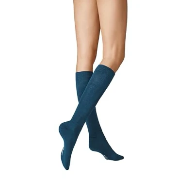 Abbildung von KUNERT Damen Kniestrümpfe Soft Wool Cotton weich gentian blue 1650 39 42