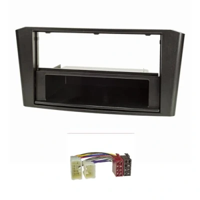 Abbildung von tomzz Audio 2455 036 Radioblende Set kompatibel mit Toyota Avensis T25 Bj.2003 2009 schwarz Radioadapter ISO