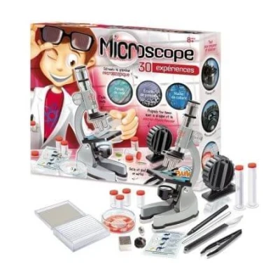Abbildung von BUKI MS907B Mikroskop 30 Experimente, White