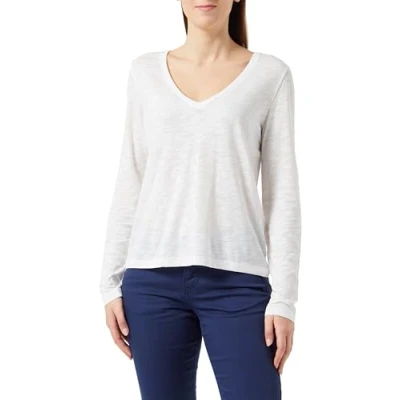 Abbildung von VILA Langarmshirt, Damen, Größe: Medium, Cloud dancer
