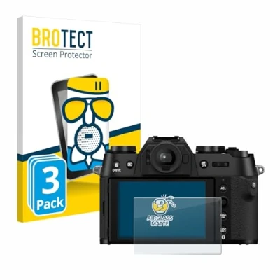 Abbildung von BROTECT Entspiegelungs Schutzglas für Fujifilm X T50 (3 Stück) Schutz Folie Panzerfolie Glas Matt [Extrem Kratzfest 9H, Anti Reflex]