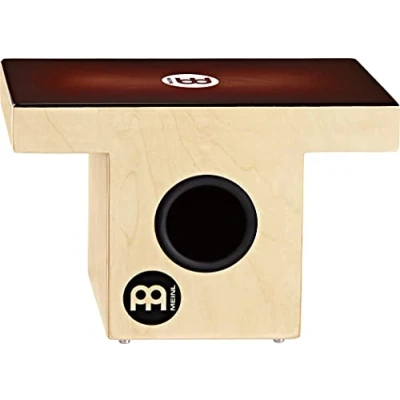 Abbildung von Meinl Percussion Slaptop Cajon Instrument rückenschonende Trommelkiste mit Snare Espresso Burst Schlagfläche (TOPCAJ1EB)