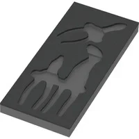 Abbildung von 9880 Schaumstoffeinlage für KNIPEX Zangen Set 1, leer